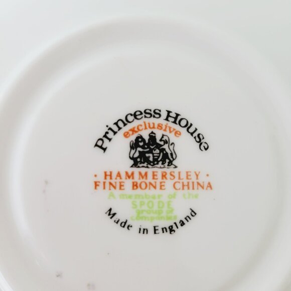 Vintage Princess House Teacup & Saucer, 2 Sets, Windsor Rose, Shabby Chic Floral - Picture 7 of 15